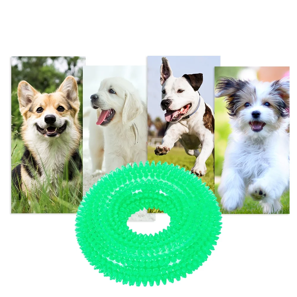 3 Pack Squeaky Doughnuts for Aggressive Chewers