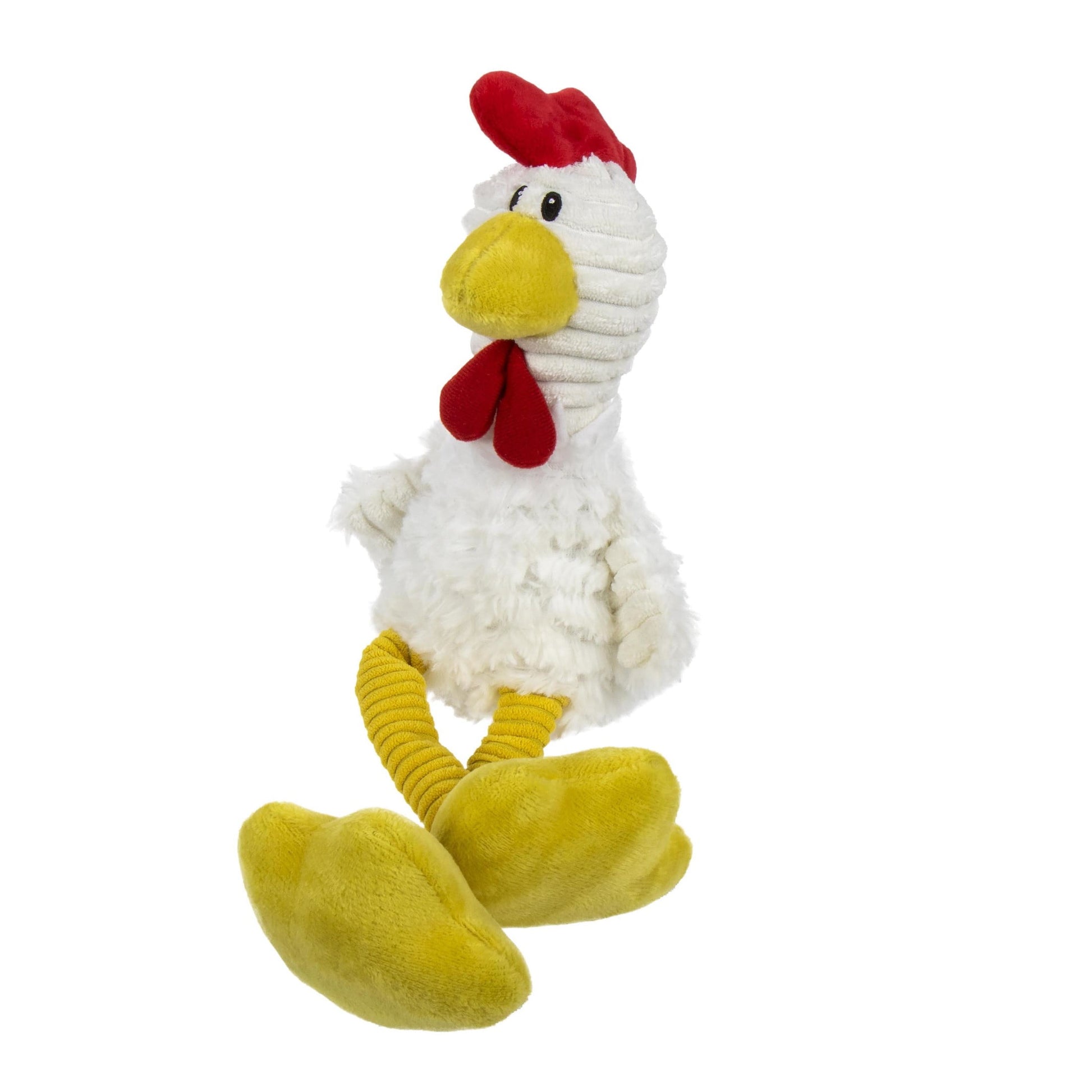 Tall Toes Plush Squeaky Chicken Tough Toy