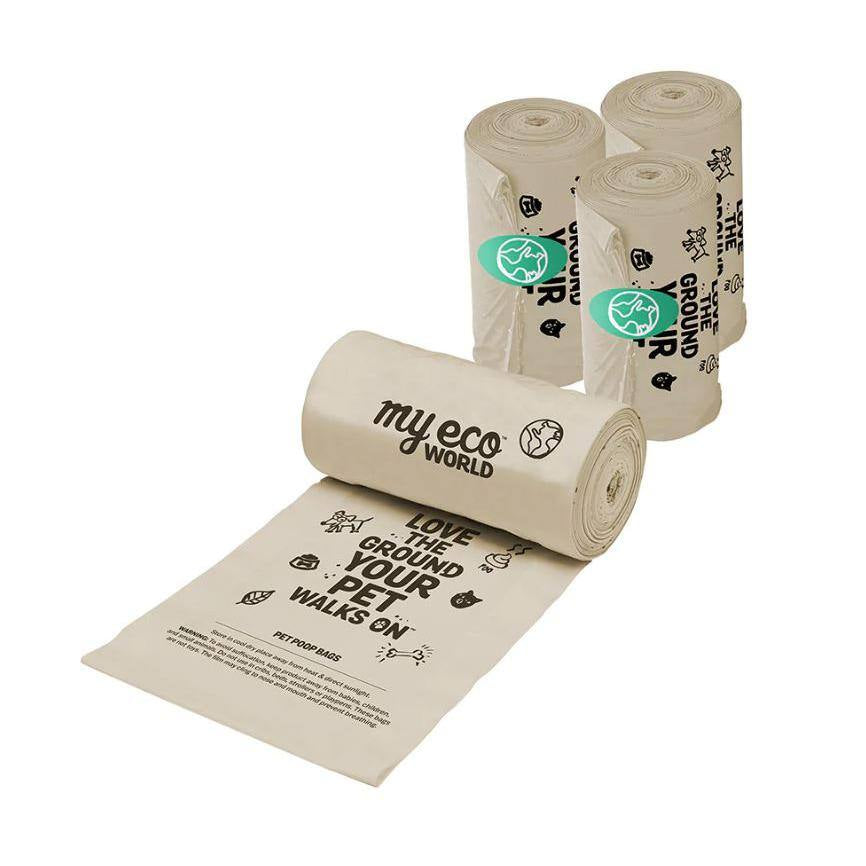 Pet Poop Bags - 4-Roll/60-Count