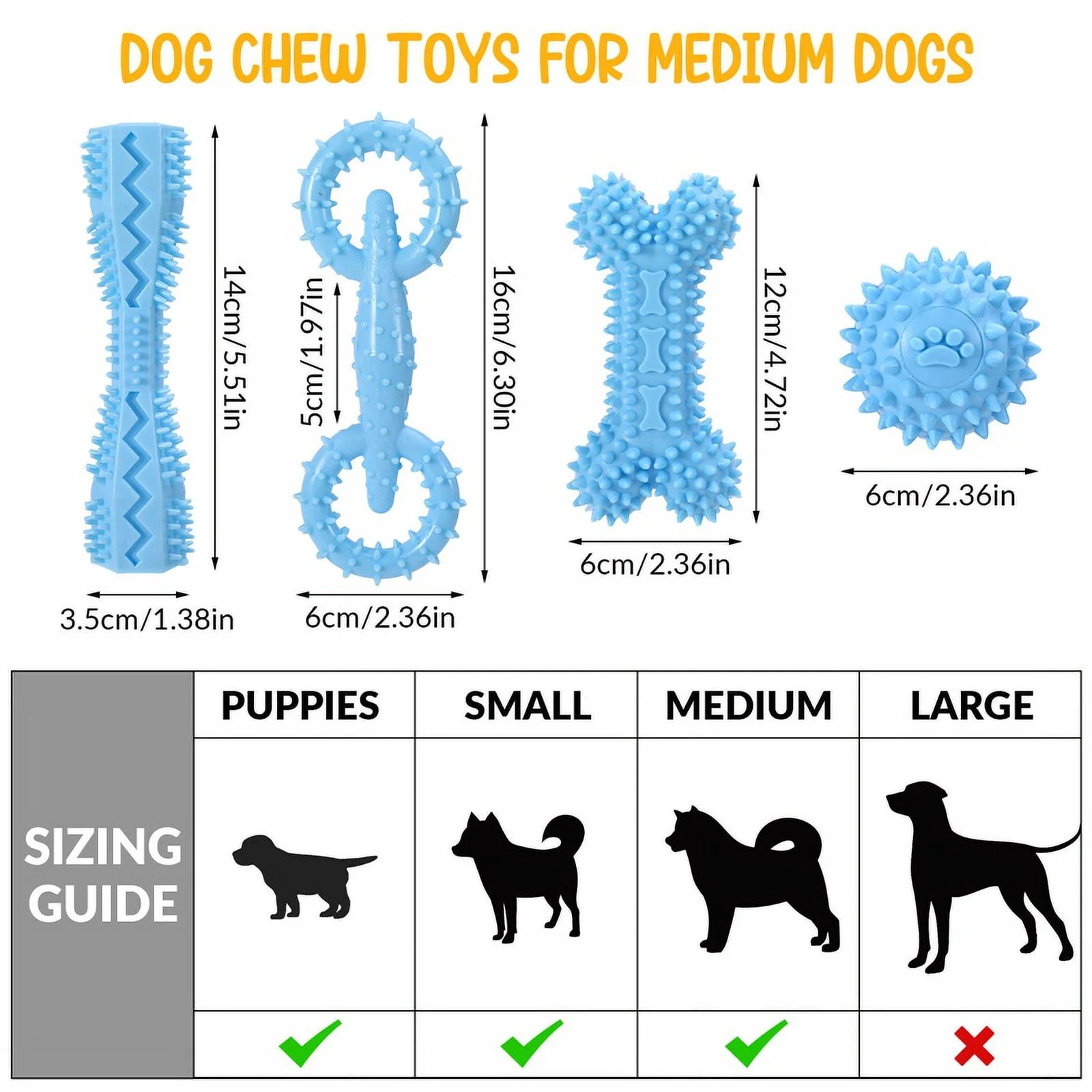 4-Piece Interactive & Chew Dog Toy Set 