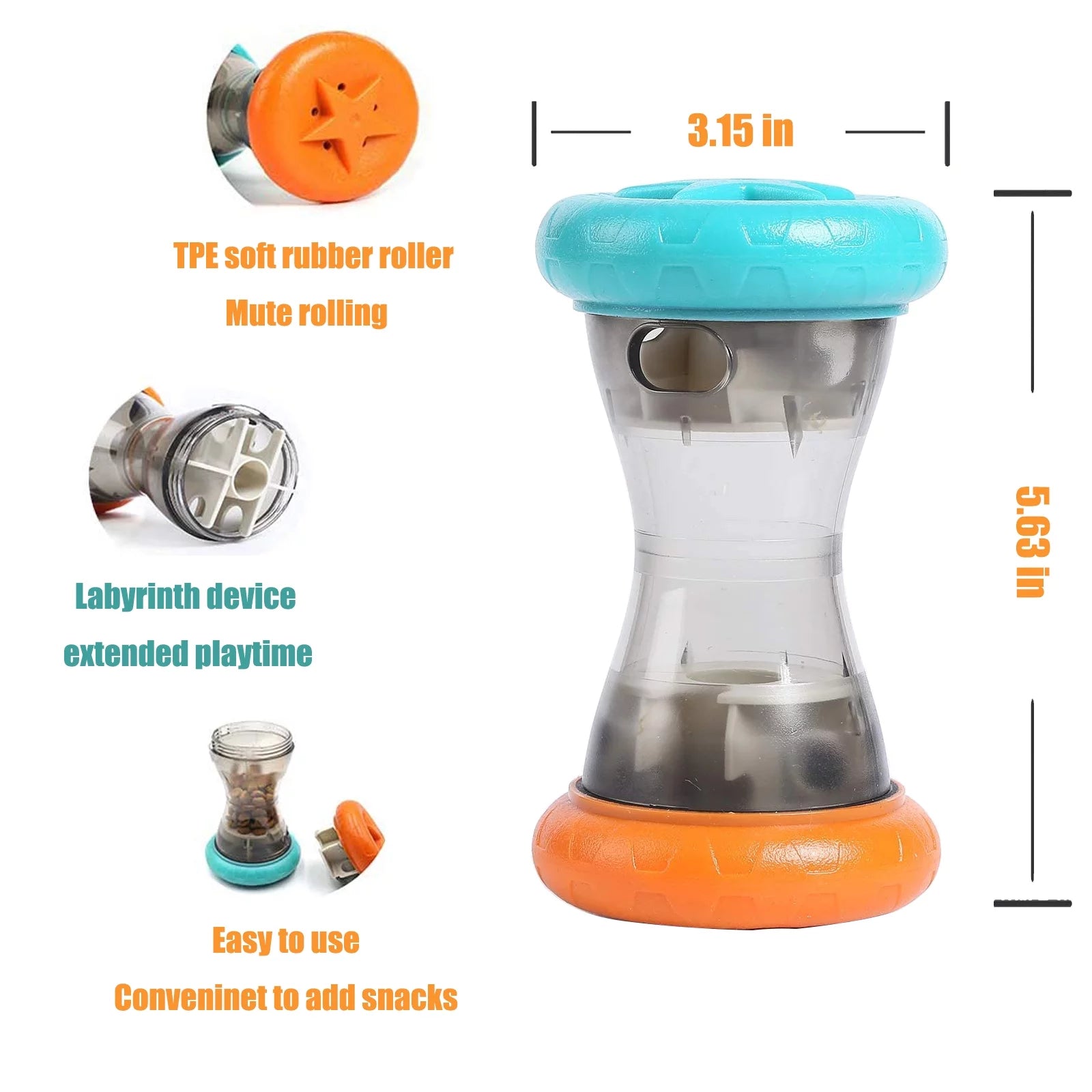  Slow Feeder, Interactive Toys - XS & Sm