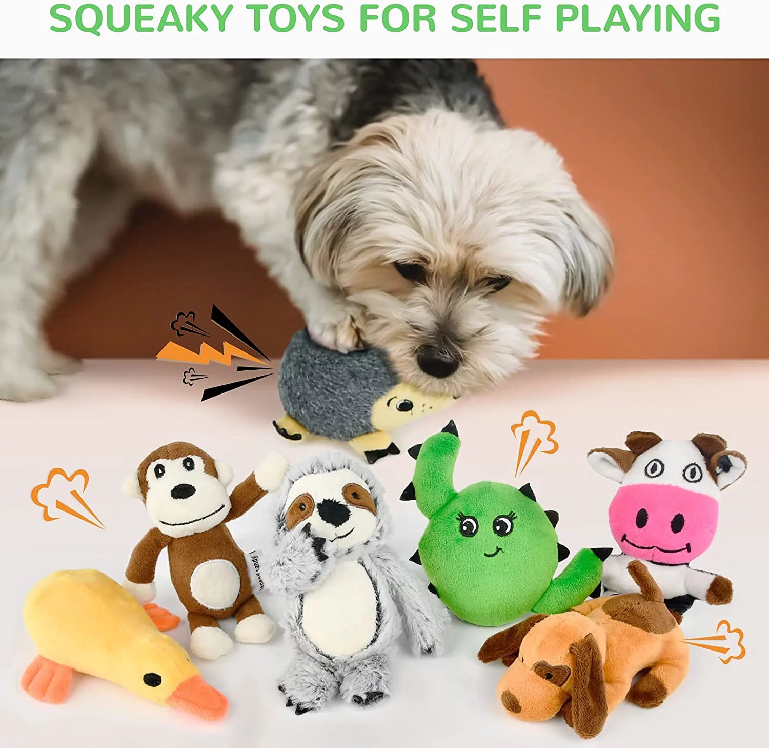 Dog Squeaky Toys for Small Dogs, 12 Pack 