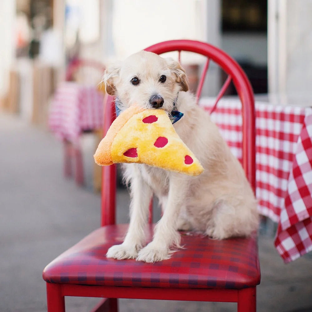 Nomnomz Pizza Plush Dog Toy