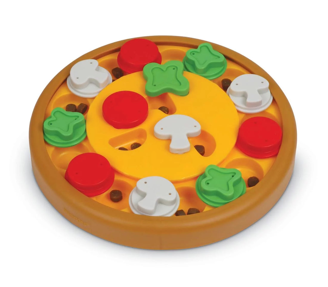 Brightkins Pizza Party! Treat Puzzle, 1 Piece, Interactive Dog Toys, Dog Puzzle Stimulating, Dog Toys, Brain Games for Dogs