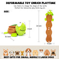 Dog Puzzle Toys Enrichment Treat Dispensing Squeaky Crinkle  Turtle